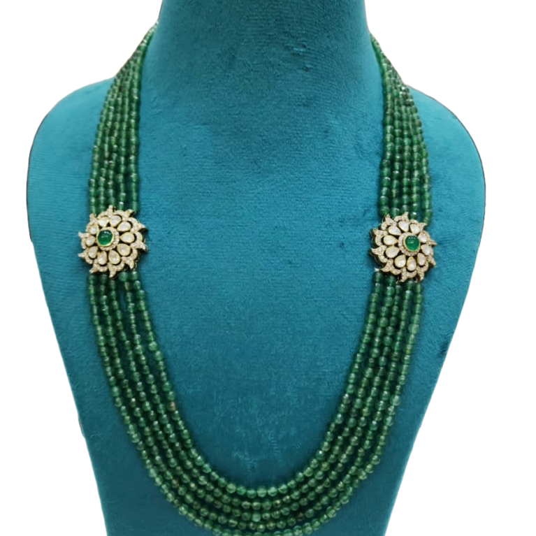 Green Gemstone Long Chain