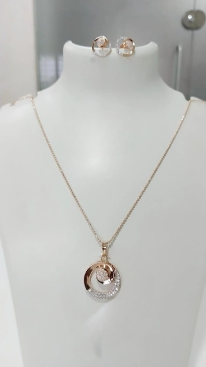Rose Gold Silver Chain Set SKS003