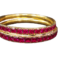 Red Stone Bangles